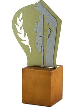 Metal/Wood Cross Trophy Thumb
