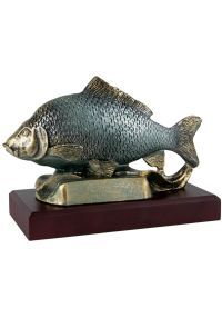 Trofeo de Pesca en Metal/Madera 