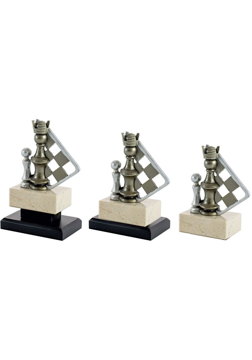 Trofeo Piezas Ajedrez Dorado/Plata
