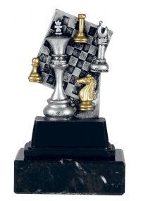 Trophy Schachfiguren Weiß/Schwarz