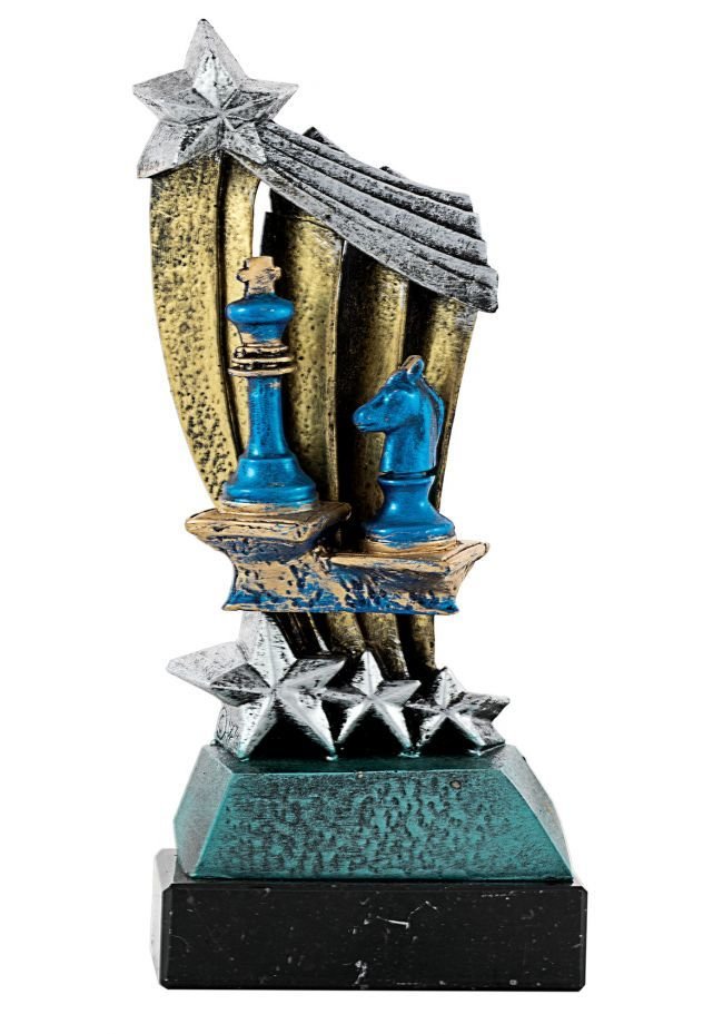 Trofeo Resina Estrella Ajedrez Trofeo Resina Estrella Ajedrez