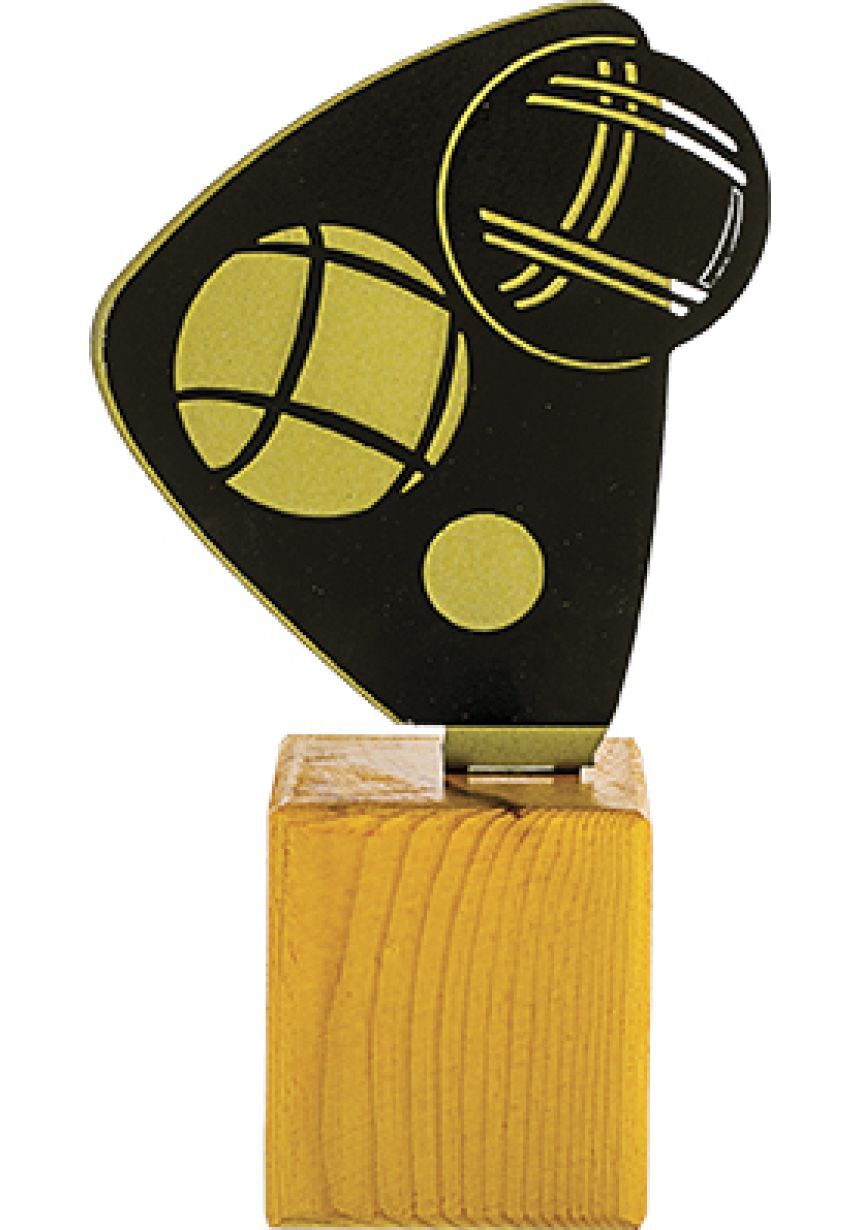 Trofeo Petanca en Metal/Madera