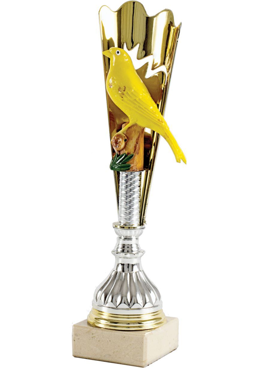 Trofeo Cono Aplique Pájaro