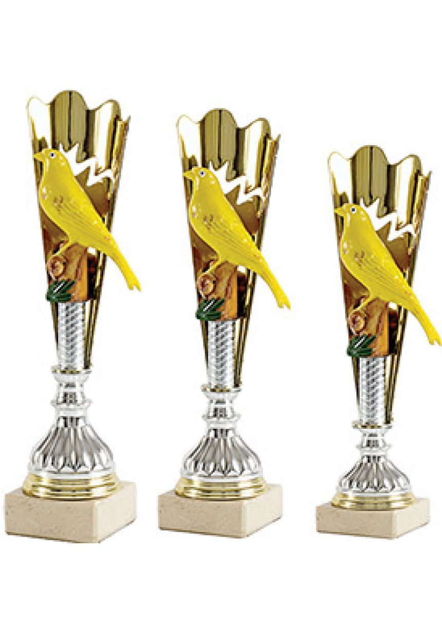 Trofeo Cono Aplique Pájaro
