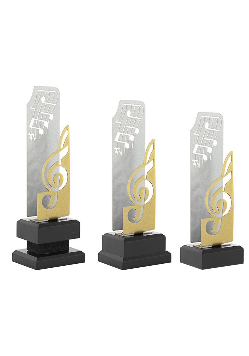 Trofeo Metal Clave Sol