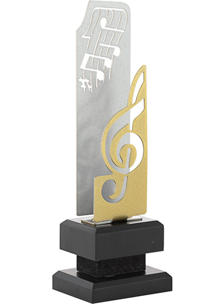 Trofeo Metal Clave Sol