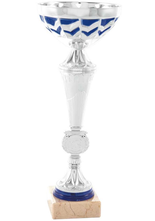 Trofeo copa detalles azules