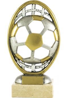 Trofeo Dorado Óvalo Fútbol Thumb
