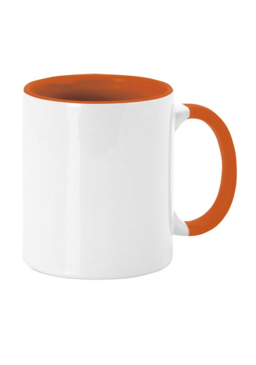 Taza blanca personalizada con colores