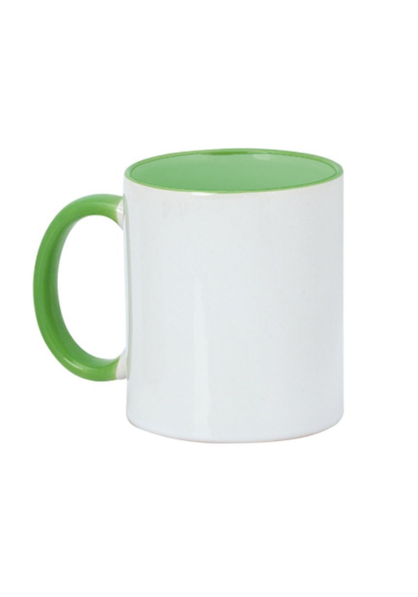 Taza blanca personalizada con colores