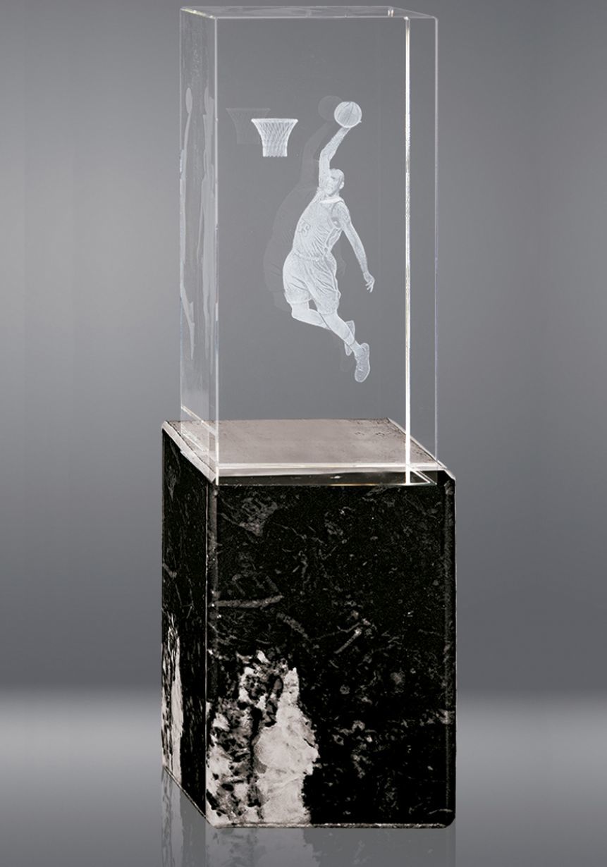 Trofeo Cubo 3D deportivo