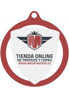 Medalla Blanca Escudo Especial Marcado color de 60 mm Thumb Medalla Blanca Escudo Especial Marcado color de 60 mm Thumb