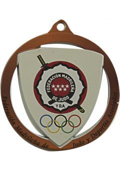Medalla Blanca Escudo Especial Marcado color de 60 mm Thumb Medalla Blanca Escudo Especial Marcado color de 60 mm Thumb