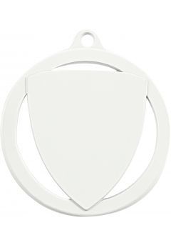 Medalla Blanca Escudo Especial Marcado color de 60 mm Thumb