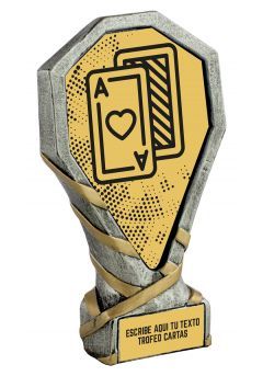 Trofeo de Cartas realizado en resina