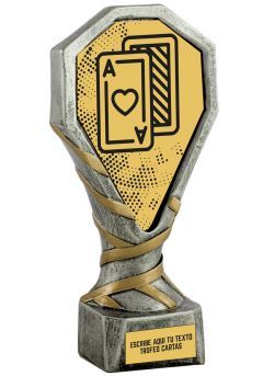 Trofeo de Cartas realizado en resina