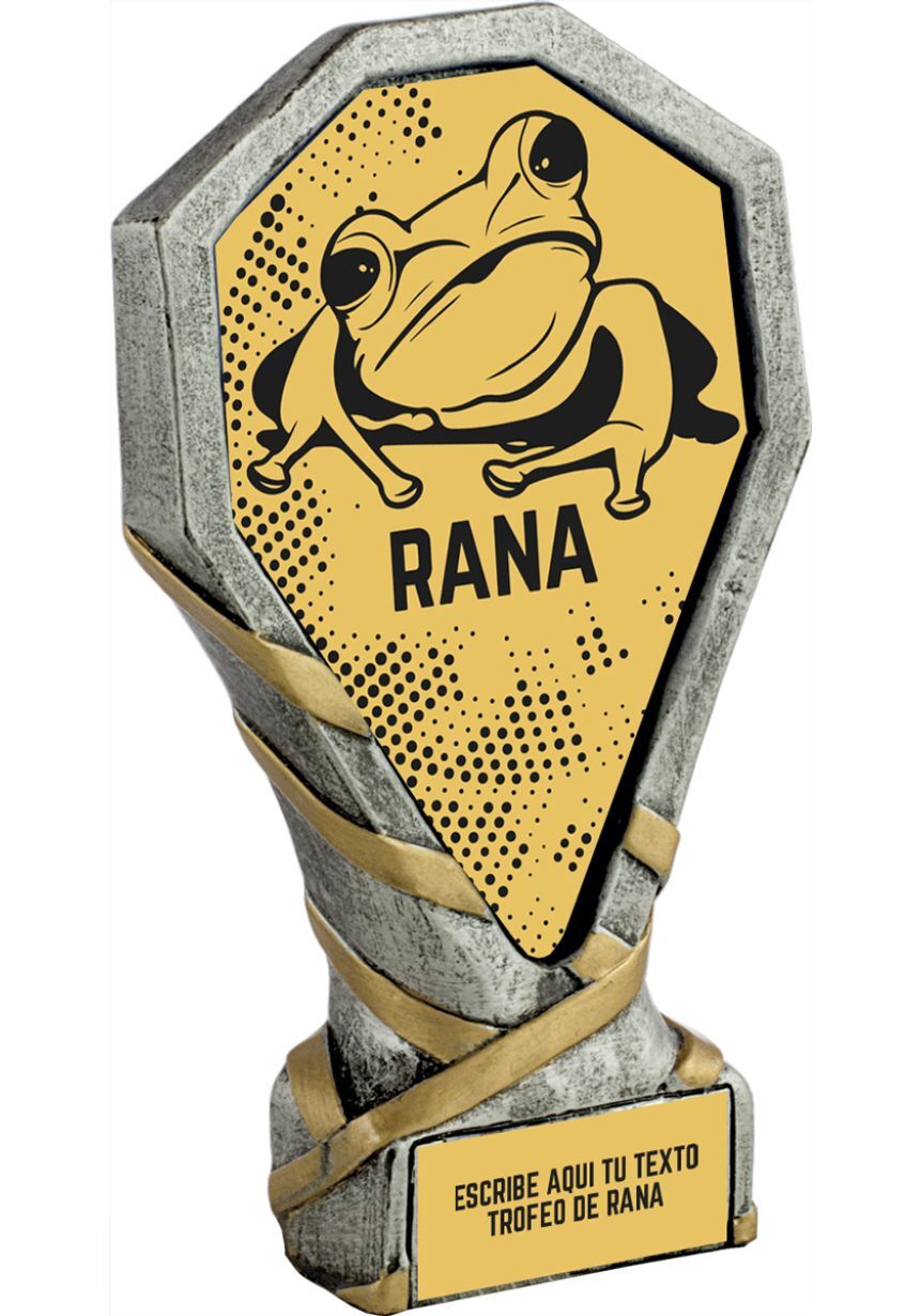 Trofeo de la Rana realizado en resina