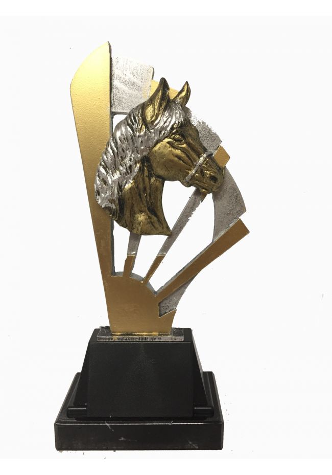 Trofeo Resina Abanico Aplique Caballo Trofeo Resina Abanico Aplique Caballo