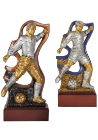 Soccer Trophies in Gold and Silver Resin