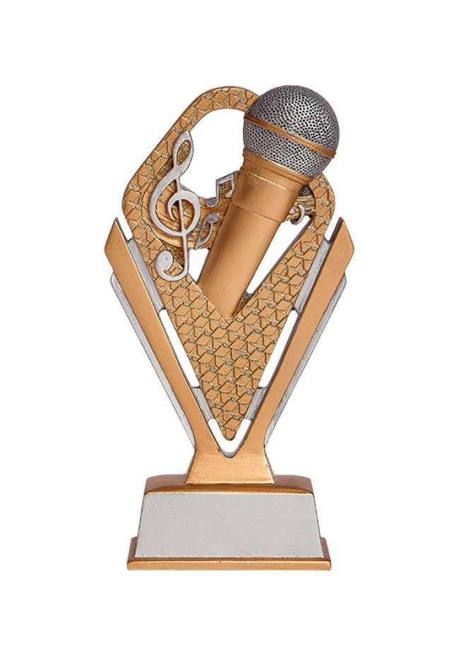 Trofeo de Karaoke con micrófono