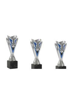 Troféu de esportes em forma de uma tocha azul Thumb