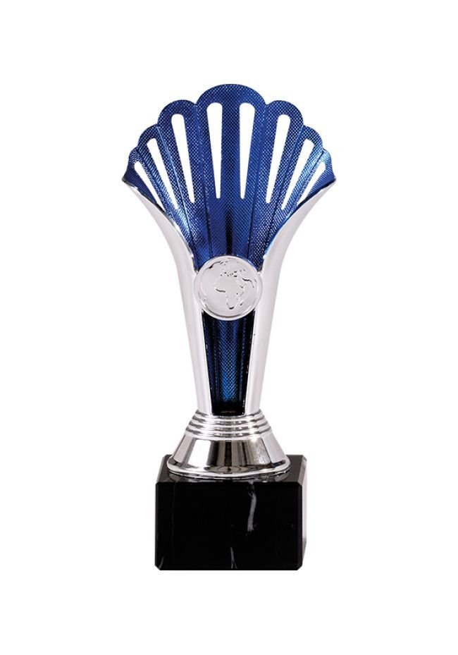 Trofeo Deportivo con forma de antorcha azul Trofeo Deportivo con forma de antorcha azul