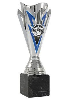 Trofeo Deportivo con forma de antorcha azul Thumb