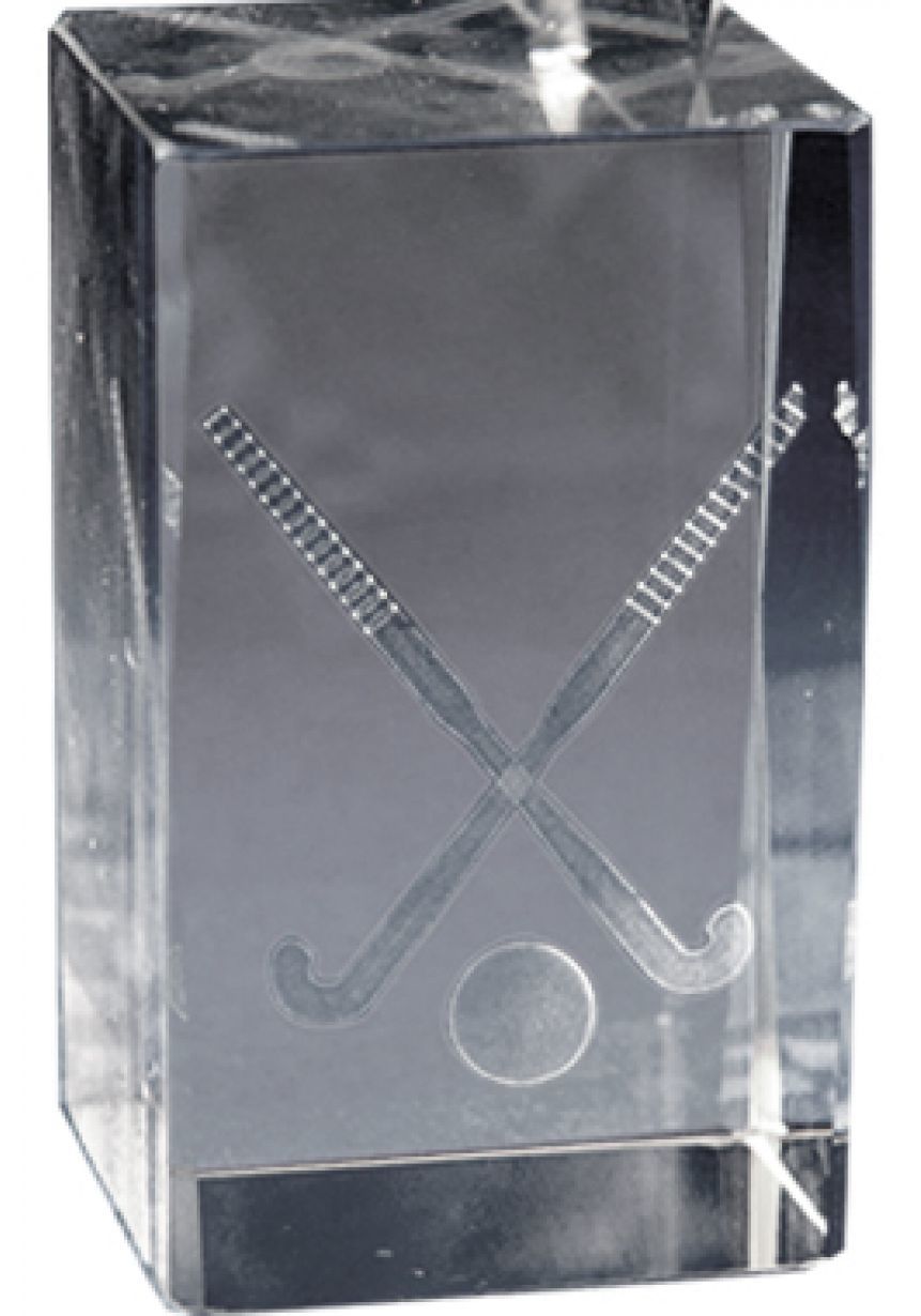 Trofeo Cubo 3D deportivo Base Madera