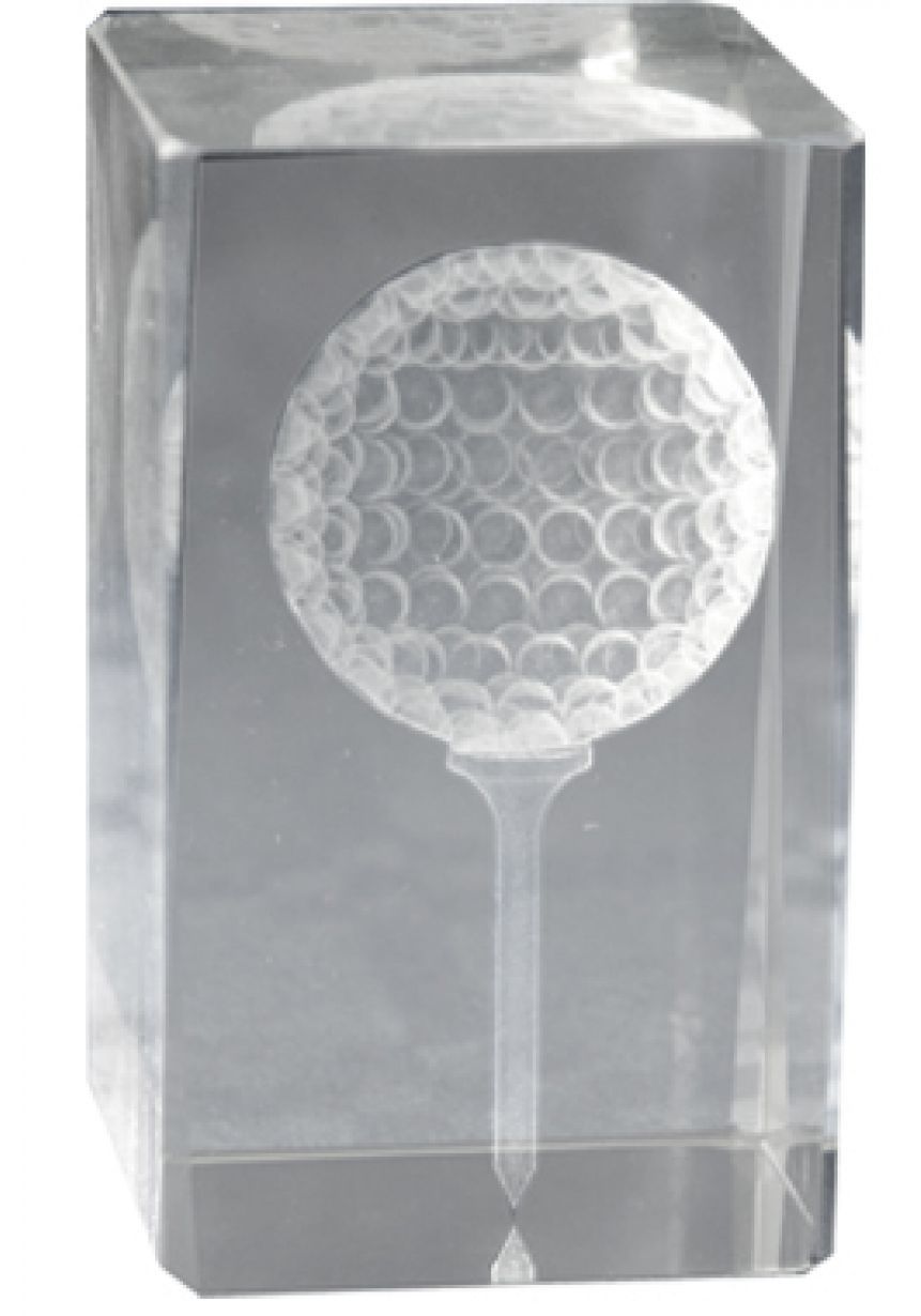 Trofeo Cubo 3D deportivo Base Madera