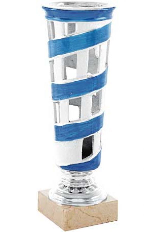 Trofeo en espiral azul Trofeo en espiral azul