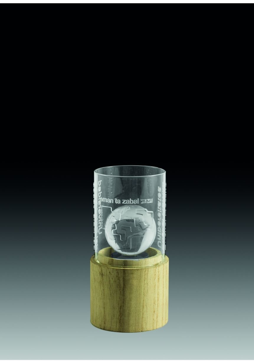 Trofeo Cilindro Cristal deportivo
