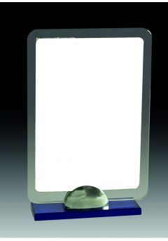 Trofeo de cristal rectangular con soporte Thumb