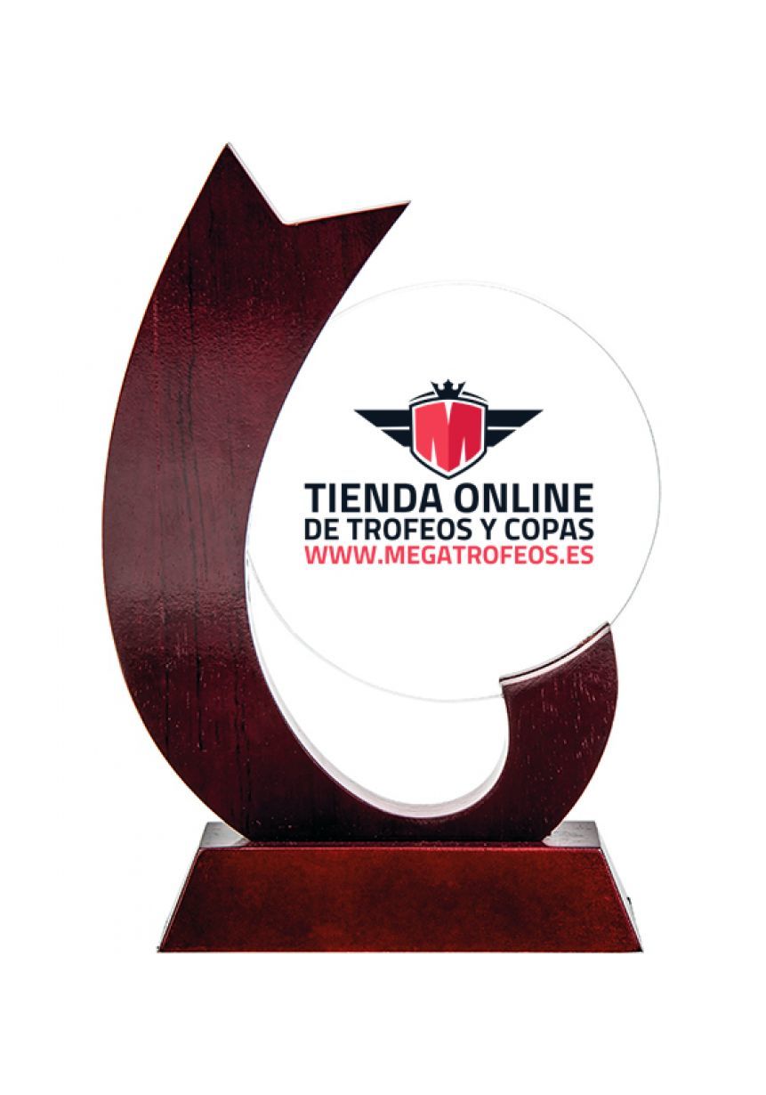 Trofeo de Madera y Cristal