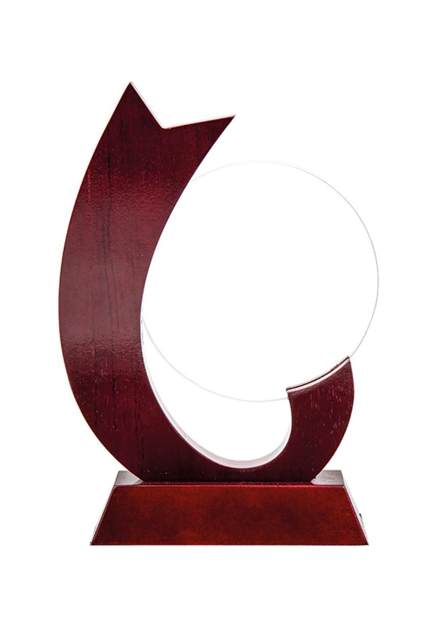 Trofeo de Madera y Cristal