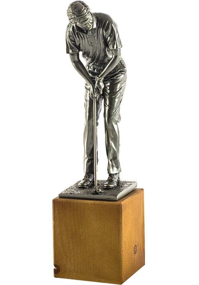 Trofeo de un Golfista realizado Resina