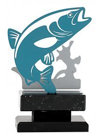 Trofeo di pesce in metallo