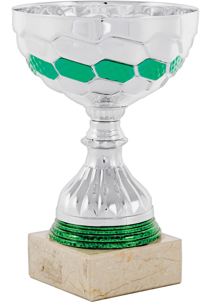 Trofeo cinta plata y verde