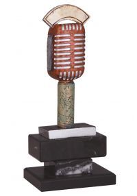 Trofeo microfono antiguo