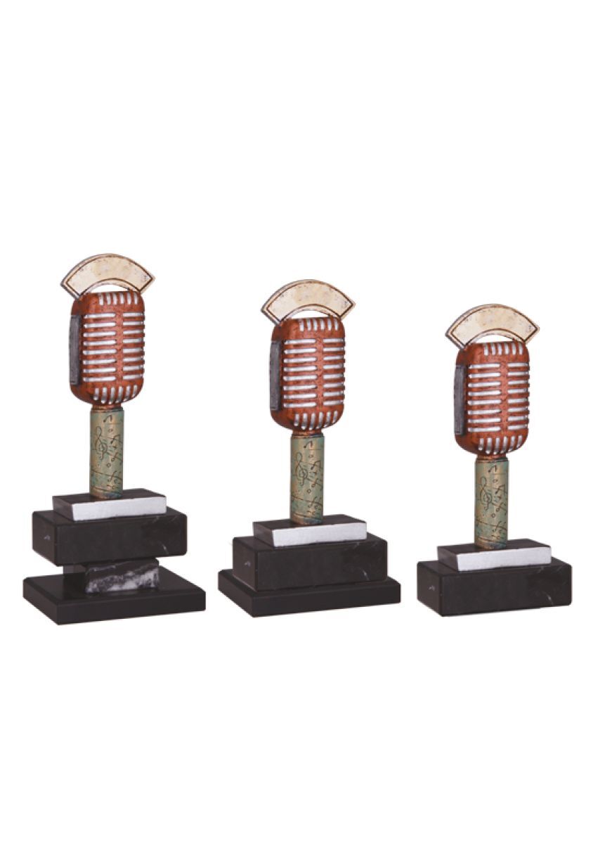 Trofeo microfono antiguo