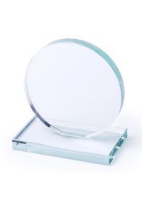 Trofeo di cristallo personalizzato con base piatta