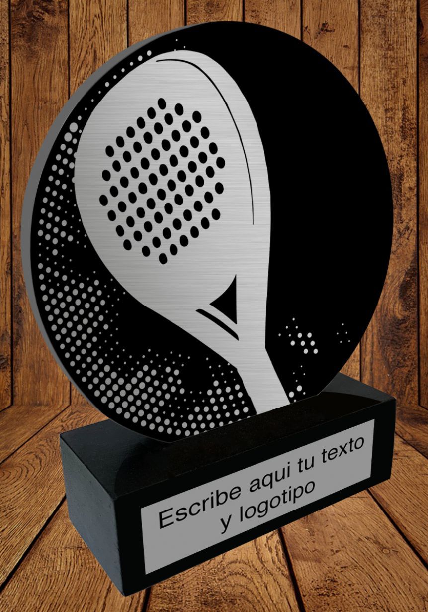 Trofeo de aluminio para Padel