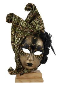 Trofeo máscara carnaval metal
