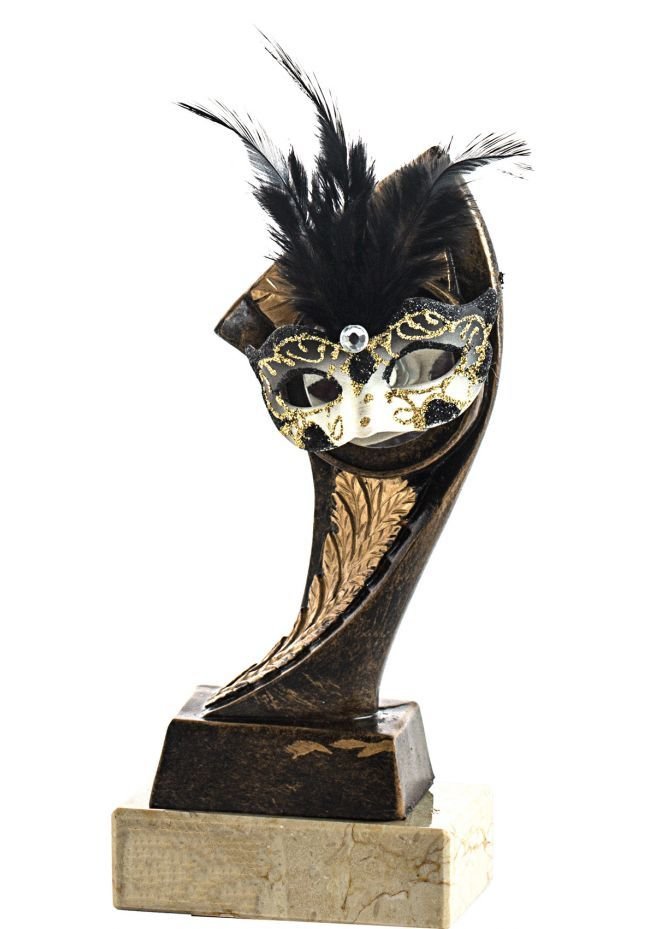 Trofeo Portadisco Resina Máscara