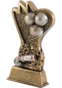 Petanque resin trophy