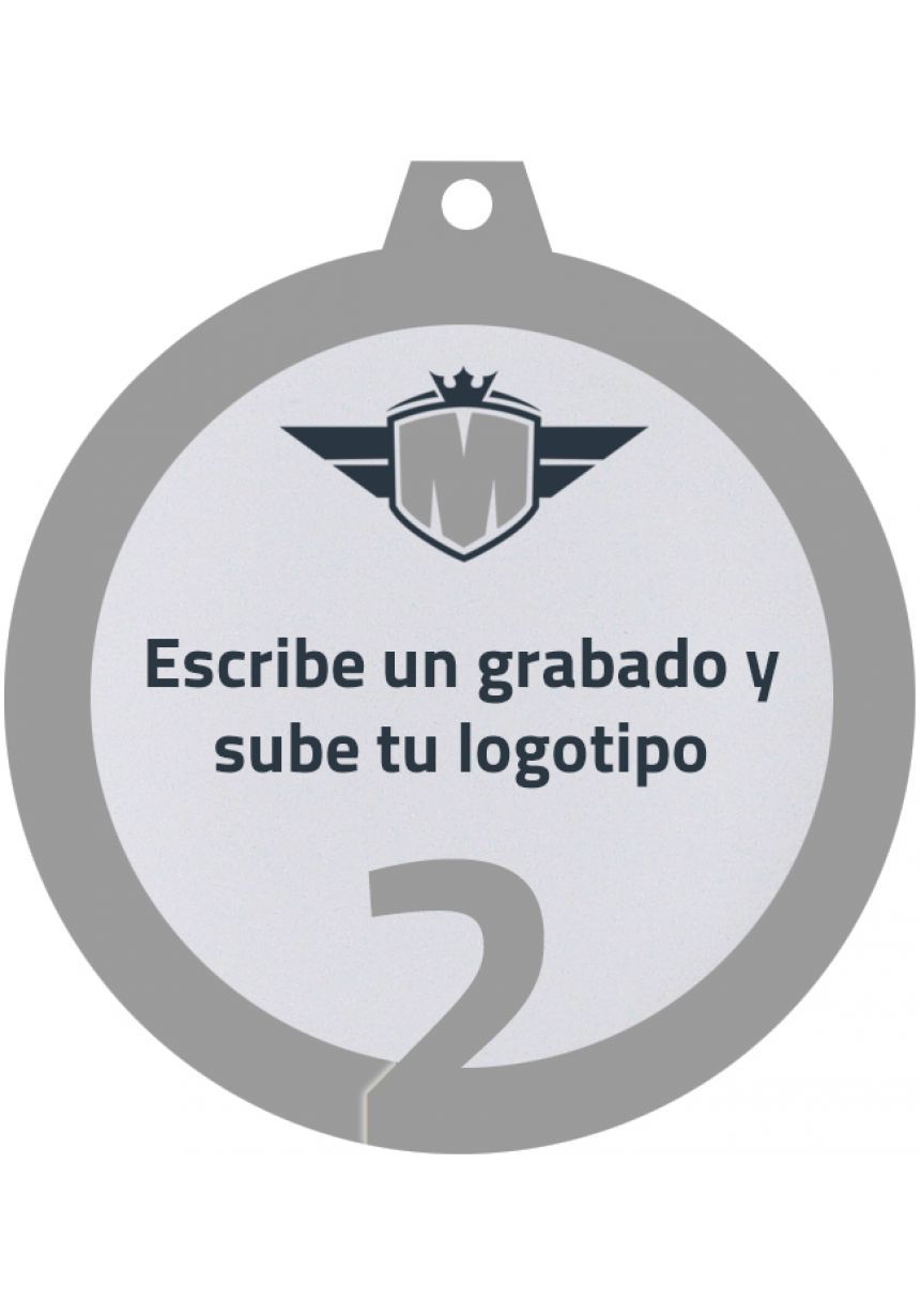Medalla metacrilato personalizada de 50mm