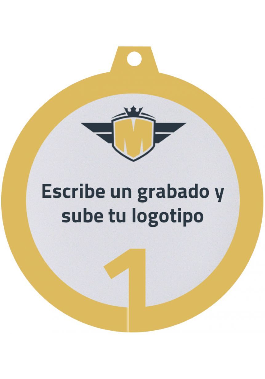 Medalla metacrilato personalizada de 50mm