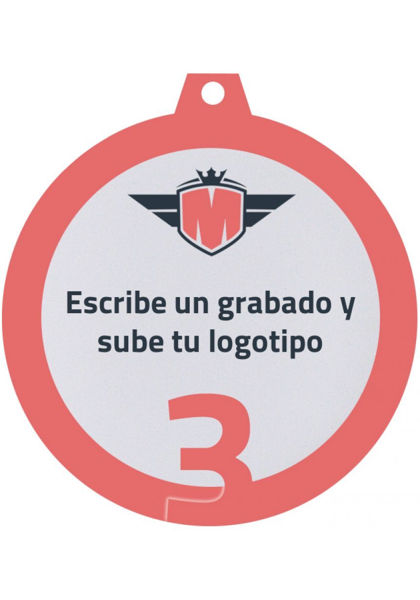 Medalla metacrilato personalizada de 50mm