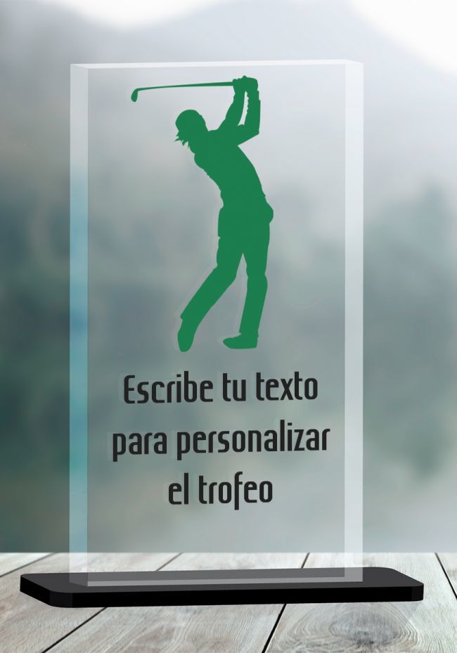 Trofeo de Golf en metacrilato Trofeo de Golf en metacrilato
