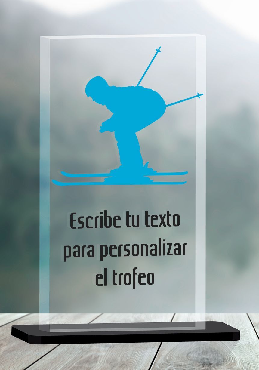 Trofeo de Ski en metacrilato