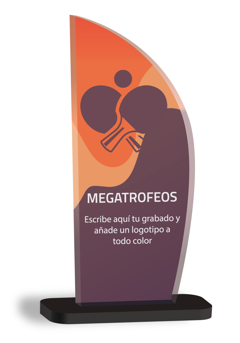 Trofeo Ping Pong In Resina - 10cm, Con Targhetta Personalizzata Omaggio, Per Premiazioni - Foto 6